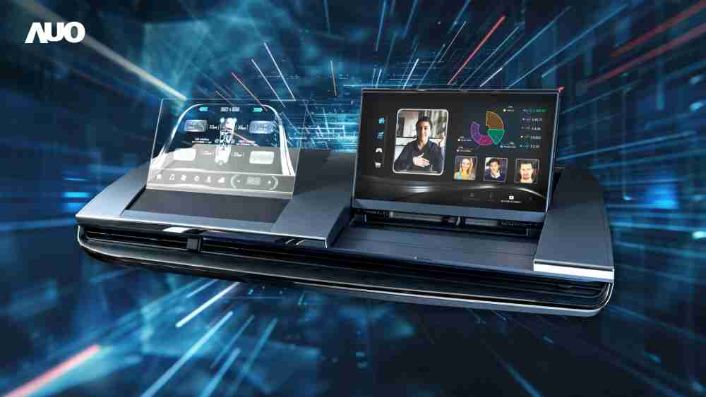 口袋牛店Micro LED Display HMI解决方案打造透明Micro LED前座仪表，，呈现信息并保留驾驶视野开阔；亦为副驾驶座乘客打造收放自如的Micro LED屏幕，，在不影响显示质量的前提于显示区内建镜头，，，，让用户能与视讯对象直接眼神接触，，提供绝佳的双向沟通体验